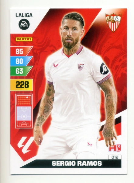 Cromo Trading Card Fútbol-Sergio Ramos-Sevilla-Panini Adrenalyn XL 2023-2024-#312-Básico