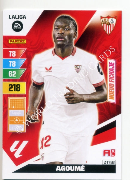 Cromo Trading Card Fútbol-Agoume-Sevilla-Panini Adrenalyn XL 2023-2024-#317bis-Básico