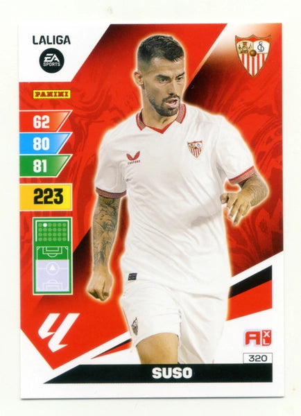 Cromo Trading Card Fútbol-Suso-Sevilla-Panini Adrenalyn XL 2023-2024-#320-Básico