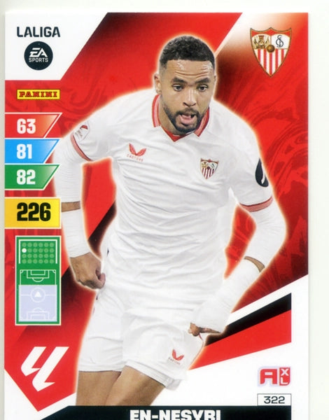 Cromo Trading Card Fútbol-En Nesyri-Sevilla-Panini Adrenalyn XL 2023-2024-#322-Básico