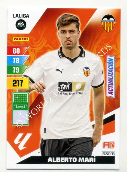Cromo Trading Card Fútbol-Alberto Mari-Valencia-Panini Adrenalyn XL 2023-2024-#339bis-Básico