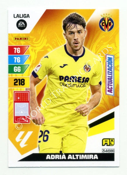 Cromo Trading Card Fútbol-Adria Altimira-Villarreal-Panini Adrenalyn XL 2023-2024-#346bis-Básico