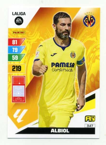 Cromo Trading Card Fútbol-Albiol-Villarreal-Panini Adrenalyn XL 2023-2024-#347-Básico