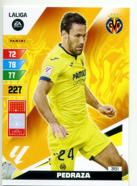 Cromo Trading Card Fútbol-Pedraza-Villarreal-Panini Adrenalyn XL 2023-2024-#351-Básico