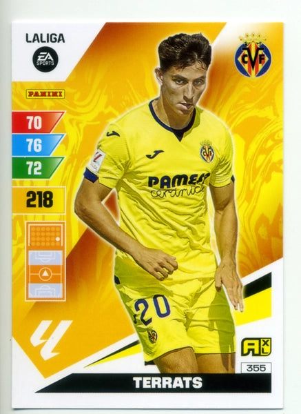 Cromo Trading Card Fútbol-Terrats-Villarreal-Panini Adrenalyn XL 2023-2024-#355-Básico