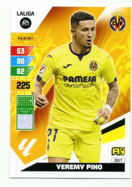 Cromo Trading Card Fútbol-Yeremy Pino-Villarreal-Panini Adrenalyn XL 2023-2024-#357-Básico