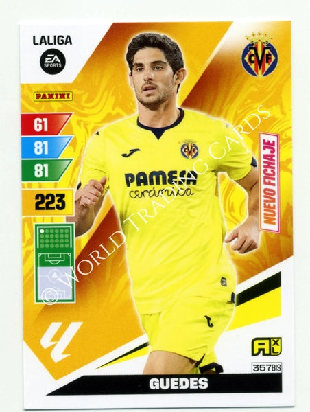Cromo Trading Card Fútbol-Guedes-Villarreal-Panini Adrenalyn XL 2023-2024-#357bis-Básico