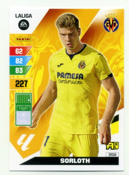 Cromo Trading Card Fútbol-Sorloth-Villarreal-Panini Adrenalyn XL 2023-2024-#359-Básico