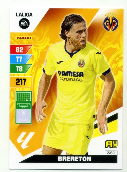 Cromo Trading Card Fútbol-Brereton-Villarreal-Panini Adrenalyn XL 2023-2024-#360-Básico