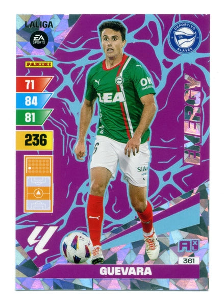Cromo Trading Card Fútbol-Guevara-Alaves-Panini Adrenalyn XL 2023-2024-#361-Energy