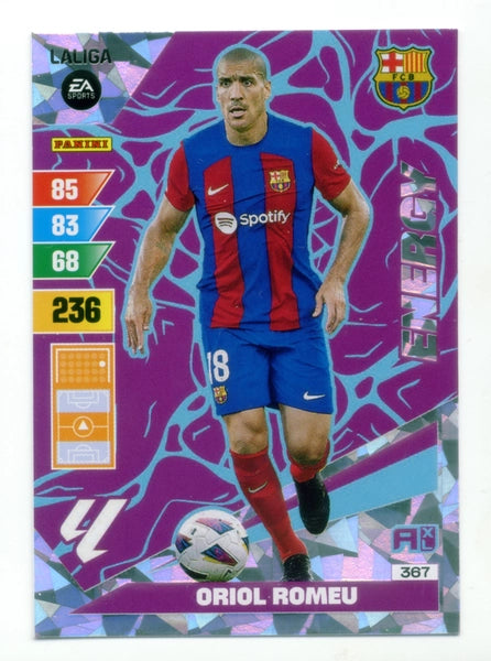 Cromo Trading Card Fútbol-Oriol Romeu-Barcelona-Panini Adrenalyn XL 2023-2024-#367-Energy