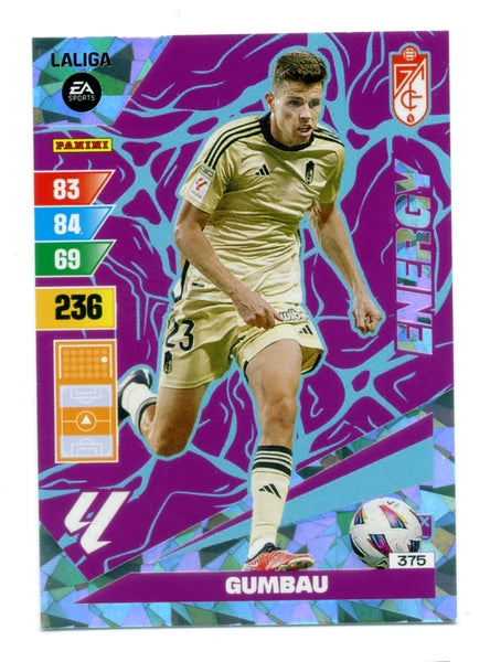 Cromo Trading Card Fútbol-Gumbau-Granada-Panini Adrenalyn XL 2023-2024-#375-Energy
