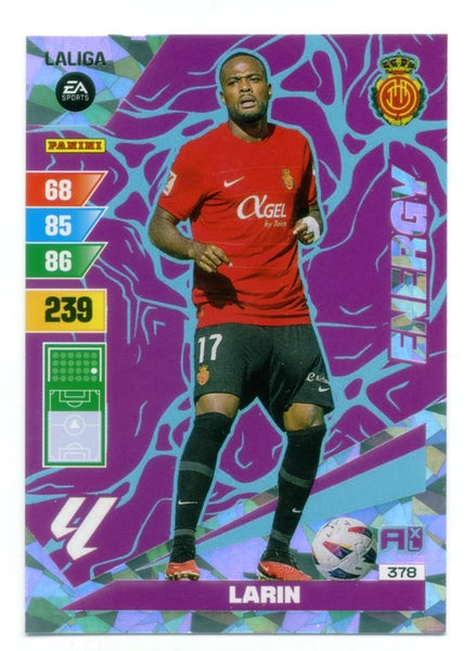 Cromo Trading Card Fútbol-Larin-Mallorca-Panini Adrenalyn XL 2023-2024-#378-Energy