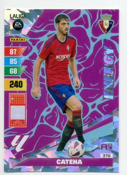 Cromo Trading Card Fútbol-Catena-Osasuna-Panini Adrenalyn XL 2023-2024-#379-Energy