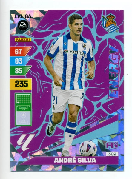 Cromo Trading Card Fútbol-Andre Silva-Real Sociedad-Panini Adrenalyn XL 2023-2024-#382-Energy