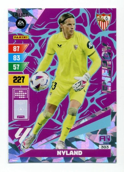Cromo Trading Card Fútbol-Nyland-Sevilla-Panini Adrenalyn XL 2023-2024-#383-Energy