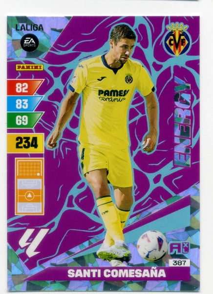 Cromo Trading Card Fútbol-Santi Comesana-Villarreal-Panini Adrenalyn XL 2023-2024-#387-Energy