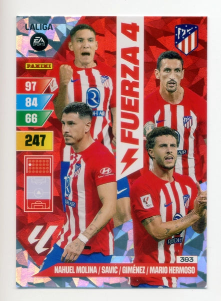 Cromo Trading Card Fútbol-Atletico de Madrid-Atletico de Madrid-Panini Adrenalyn XL 2023-2024-#393-Fuerza-4
