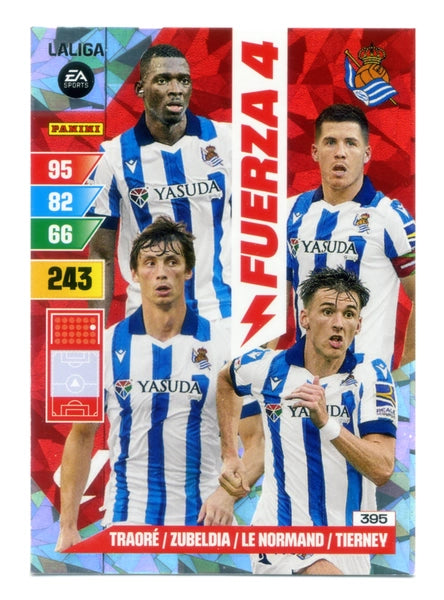 Cromo Trading Card Fútbol-Real Sociedad-Real Sociedad-Panini Adrenalyn XL 2023-2024-#395-Fuerza-4
