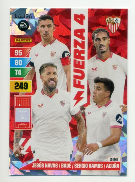 Cromo Trading Card Fútbol-Sevilla FC-Sevilla-Panini Adrenalyn XL 2023-2024-#396-Fuerza-4