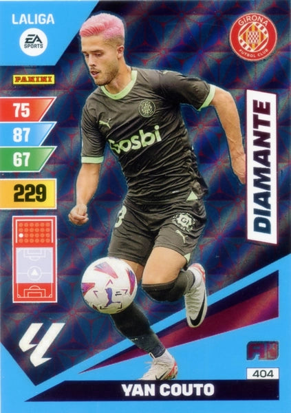 Cromo Trading Card Fútbol-Yan Couto-Girona-Panini Adrenalyn XL 2023-2024-#404-Diamante