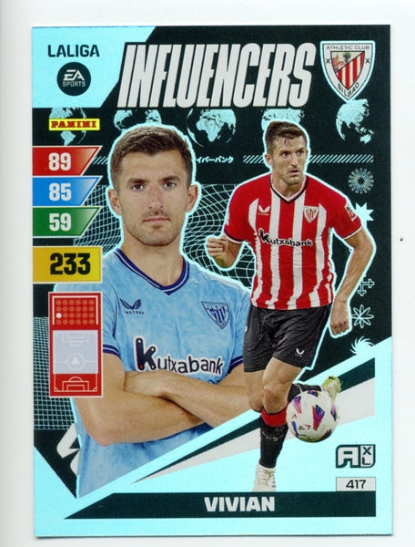 Cromo Trading Card Fútbol-Vivian-Athletic Club-Panini Adrenalyn XL 2023-2024-#417-Influencers