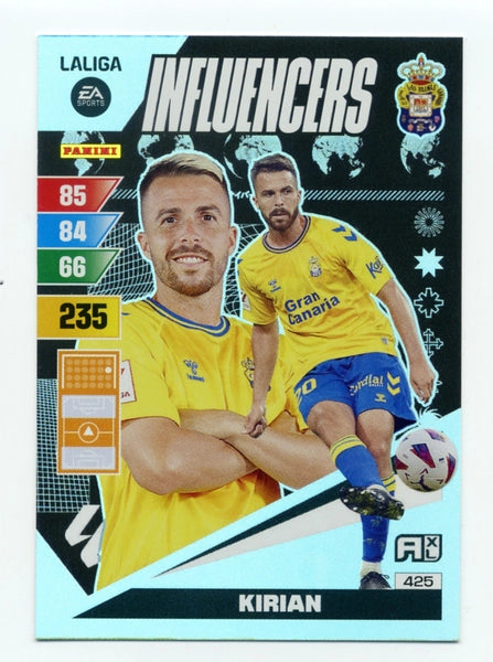 Cromo Trading Card Fútbol-Kirian-Las Palmas-Panini Adrenalyn XL 2023-2024-#425-Influencers