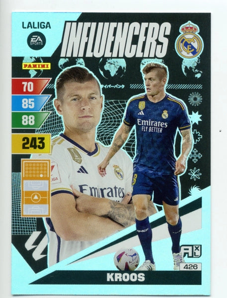 Cromo Trading Card Fútbol-Kroos-Real Madrid-Panini Adrenalyn XL 2023-2024-#426-Influencers
