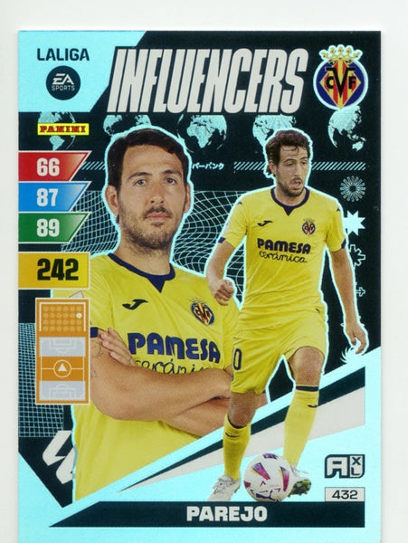 Cromo Trading Card Fútbol-Parejo-Villarreal-Panini Adrenalyn XL 2023-2024-#432-Influencers