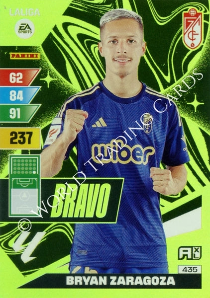 Cromo Trading Card Fútbol-Bryan Zaragoza-Granada-Panini Adrenalyn XL 2023-2024-#435-Bravo