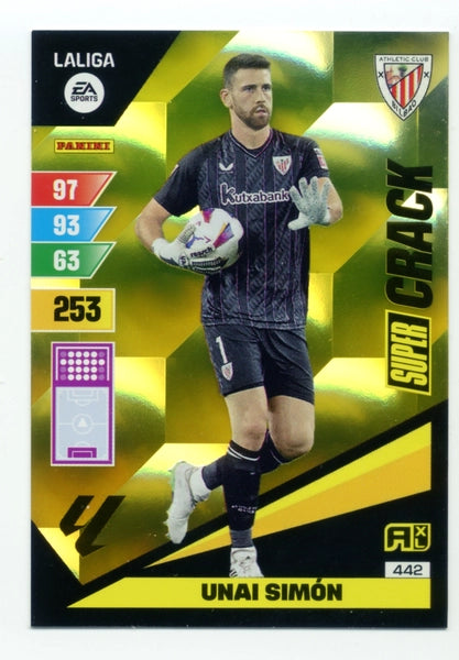 Cromo Trading Card Fútbol-Unai Simon-Athletic Club-Panini Adrenalyn XL 2023-2024-#442-Super Crack