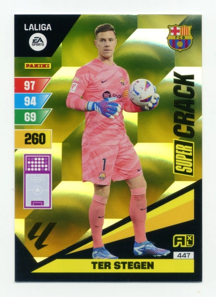 Cromo Trading Card Fútbol-Ter Stegen-Barcelona-Panini Adrenalyn XL 2023-2024-#447-Super Crack