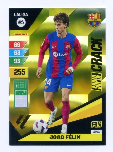 Cromo Trading Card Fútbol-Joao Felix-Barcelona-Panini Adrenalyn XL 2023-2024-#450-Super Crack