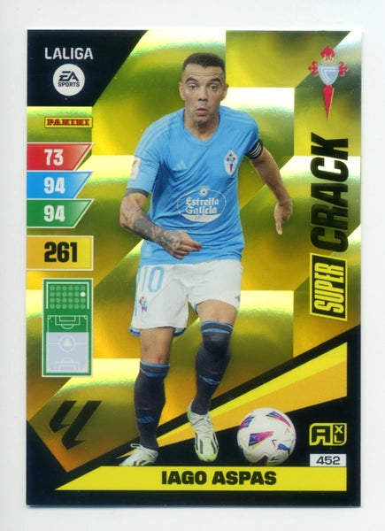 Cromo Trading Card Fútbol-Iago Aspas-Celta-Panini Adrenalyn XL 2023-2024-#452-Super Crack