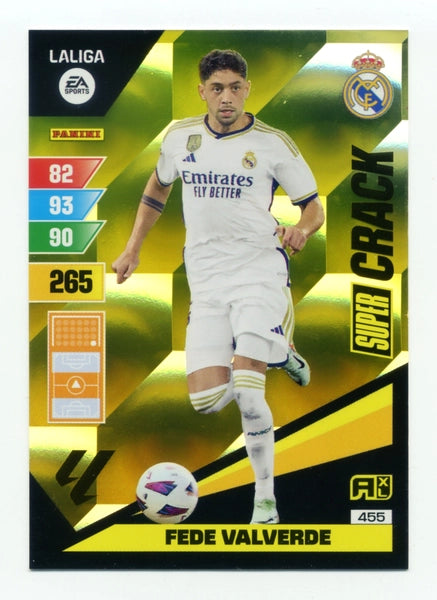 Cromo Trading Card Fútbol-Fede Valverde-Real Madrid-Panini Adrenalyn XL 2023-2024-#455-Super Crack