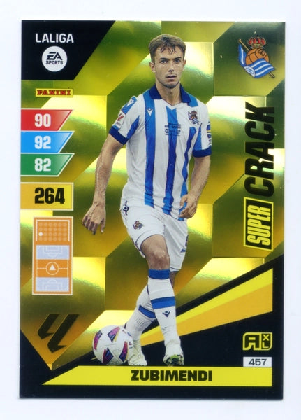 Cromo Trading Card Fútbol-Zubimendi-Real Sociedad-Panini Adrenalyn XL 2023-2024-#457-Super Crack