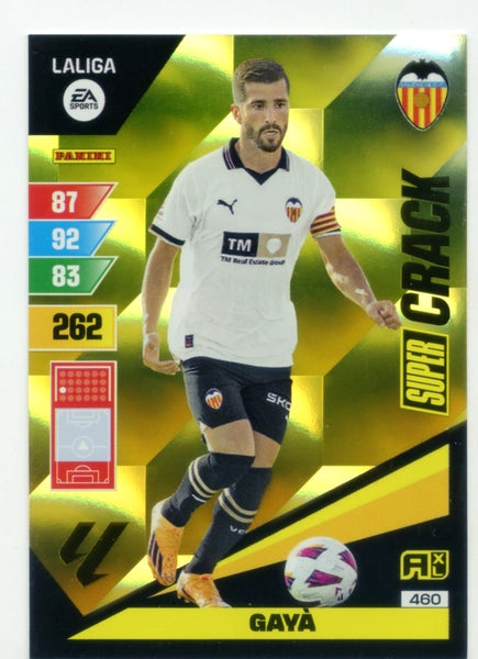 Cromo Trading Card Fútbol-Gaya-Valencia-Panini Adrenalyn XL 2023-2024-#460-Super Crack