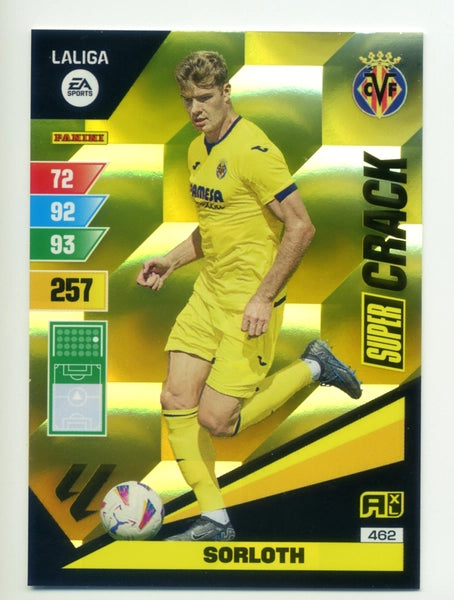 Cromo Trading Card Fútbol-Sorloth -Villarreal-Panini Adrenalyn XL 2023-2024-#462-Super Crack