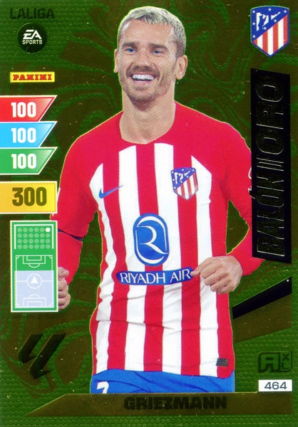 Cromo Trading Card Fútbol-Griezmann-Atletico de Madrid-Panini Adrenalyn XL 2023-2024-#464-Balon de Oro