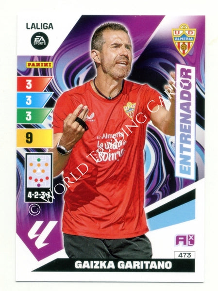 Cromo Trading Card Fútbol-Gaizka Garitano-Almeria-Panini Adrenalyn XL 2023-2024-#473-Entrenador