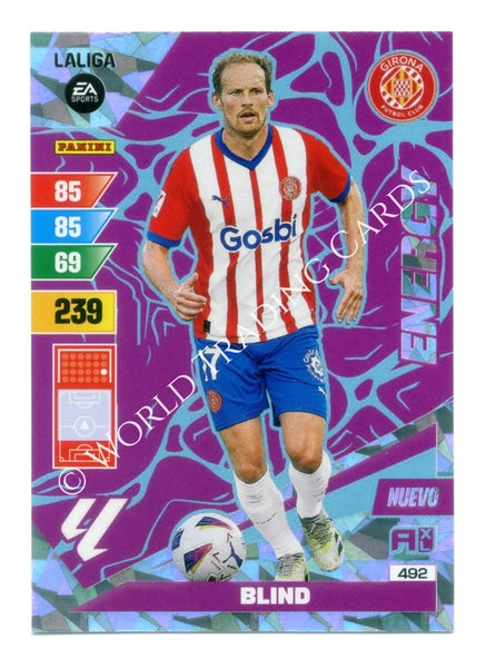 Cromo Trading Card Fútbol-Blind-Girona-Panini Adrenalyn XL 2023-2024-#492-Energy
