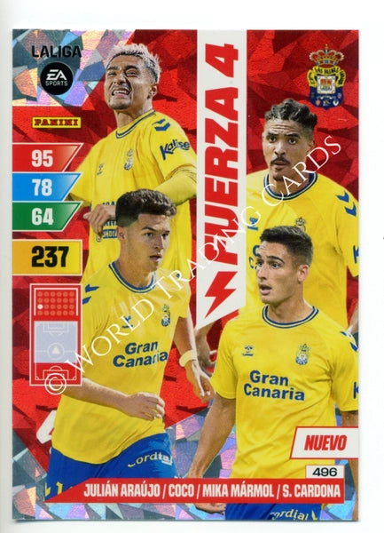 Cromo Trading Card Fútbol-UD Las Palmas-Las Palmas-Panini Adrenalyn XL 2023-2024-#496-Fuerza-4
