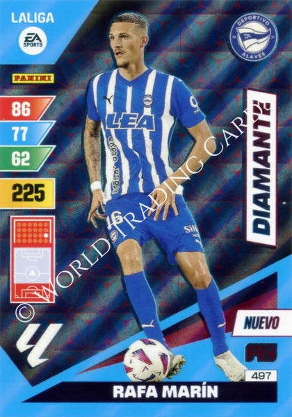 Cromo Trading Card Fútbol-Rafa Marin-Alaves-Panini Adrenalyn XL 2023-2024-#497-Diamante