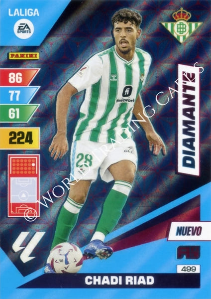 Cromo Trading Card Fútbol-Chadi Riad-Betis-Panini Adrenalyn XL 2023-2024-#499-Diamante