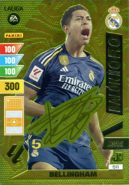 Cromo Trading Card Fútbol-Bellingham--Panini Adrenalyn XL 2023-2024-#511-Balon-de-Oro-Especial-Autografo