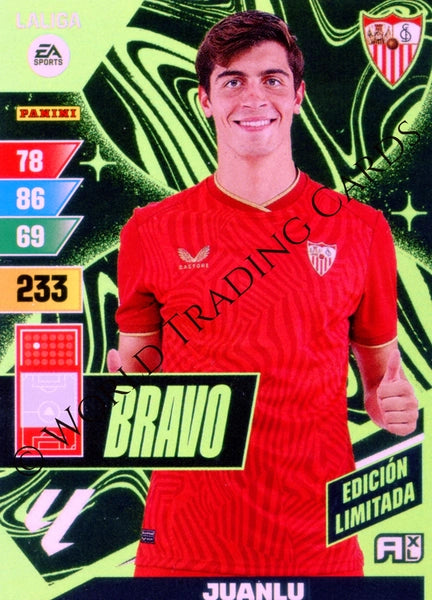 Cromo Trading Card Fútbol-Juanlu-Sevilla-Panini Adrenalyn XL 2023-2024--Bravo