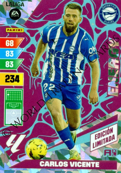 Cromo Trading Card Fútbol-Carlos Vicente-Alaves-Panini Adrenalyn XL 2023-2024--Energy