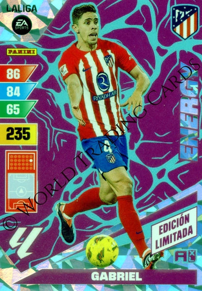 Cromo Trading Card Fútbol-Gabriel-Atletico de Madrid-Panini Adrenalyn XL 2023-2024--Energy