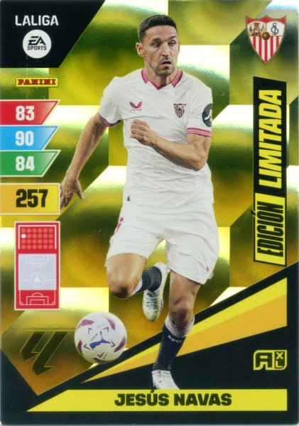 Cromo Trading Card Fútbol-Jesus Navas-Sevilla-Panini Adrenalyn XL 2023-2024--Edicion-Limitada