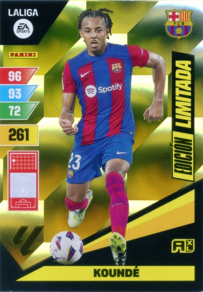 Cromo Trading Card Fútbol-Kounde-Barcelona-Panini Adrenalyn XL 2023-2024--Edicion-Limitada